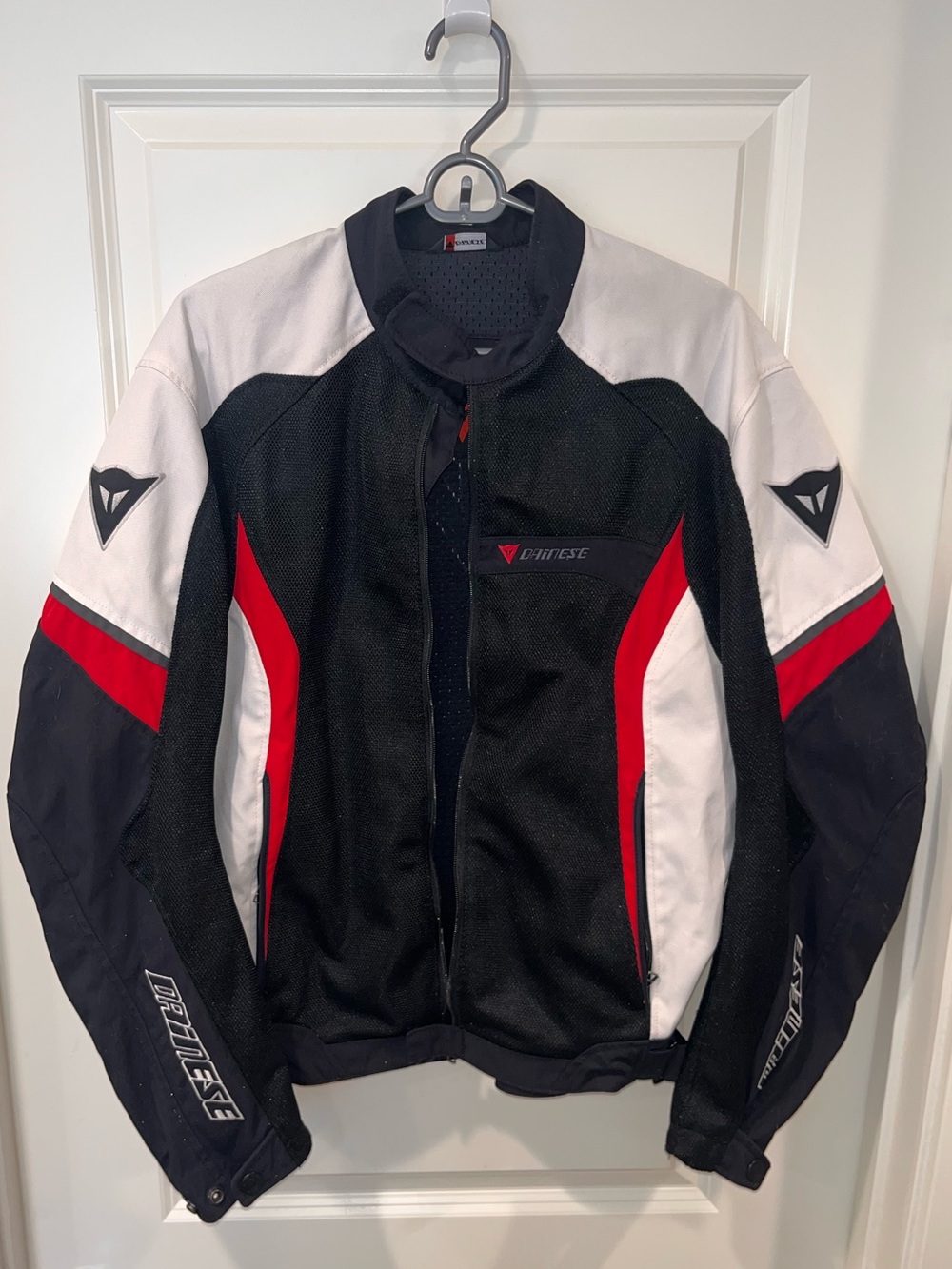 Dainese Air Crono Tex moto Jacket adult size 50 3 color black white